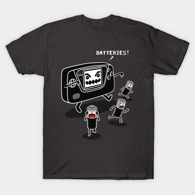 Batteries nightmare T-Shirt by karlangas